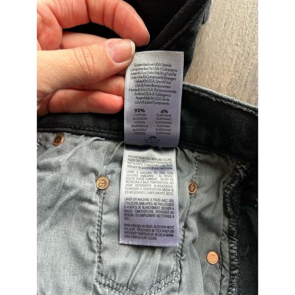 MOTHER The Rambler Zip Ankle Jeans Vroom Size 34 Wide Leg Bootcut Denim Pants - Picture 14 of 15